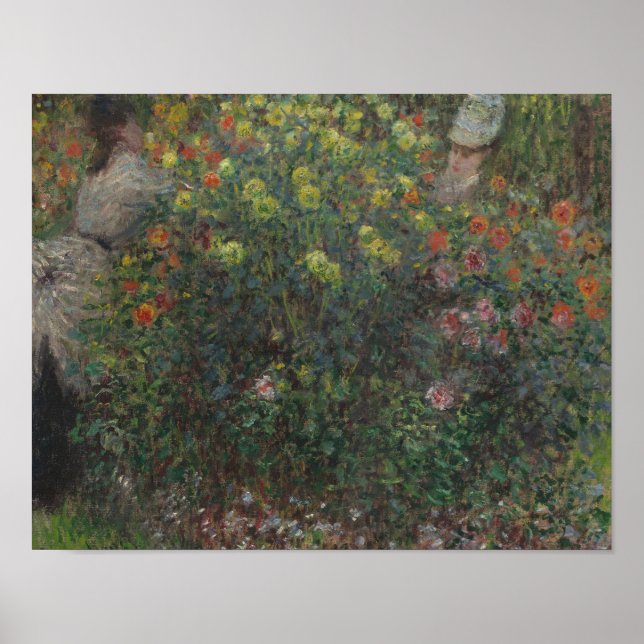 Claude Monet - Ladys in Blume Poster (Vorne)
