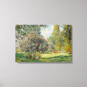 Claude Monet - Landschaft: Der Parc Monceau Leinwanddruck