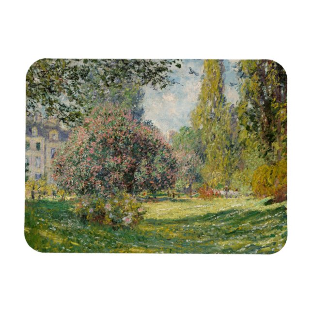 Claude Monet | Landschaft: Der Parc Monceau Magnet (Horizontal)
