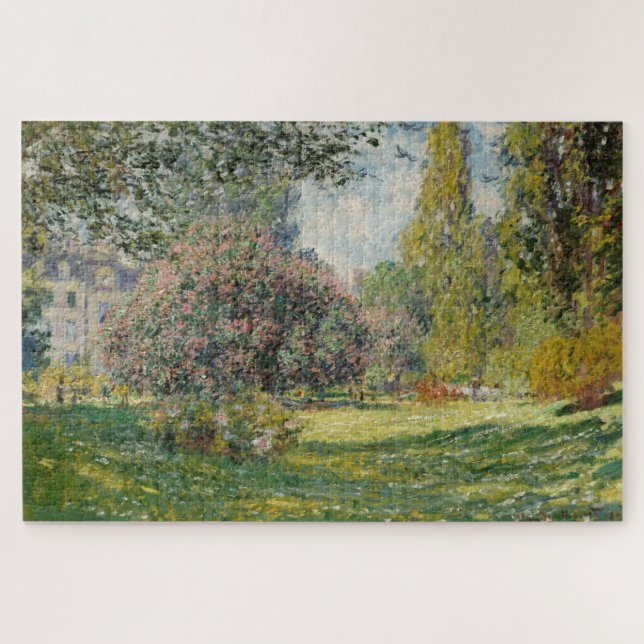 Claude Monet Landschaft – Der Parc Monceau Puzzle (Horizontal)