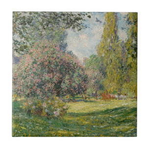 Claude Monet Landschaft: Der Park Monceau Fliese