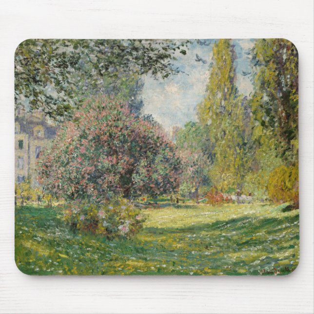 Claude Monet| Landschaft: Der Park Monceau Mousepad (Vorne)