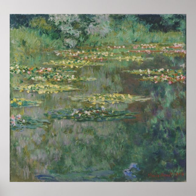 Claude Monet - Le Bassin des Nympheas Poster (Vorne)