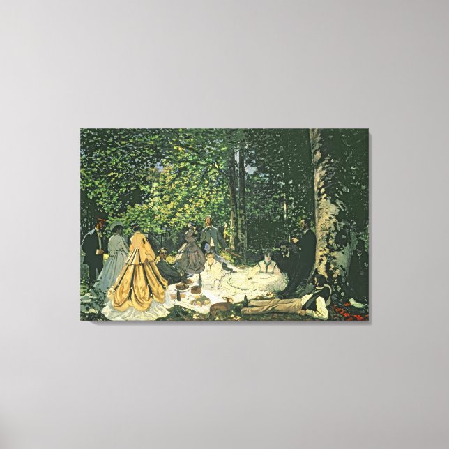 Claude Monet | Le Dejeuner sur l'Herbe, 1865-1866 Leinwanddruck (Vorderseite)