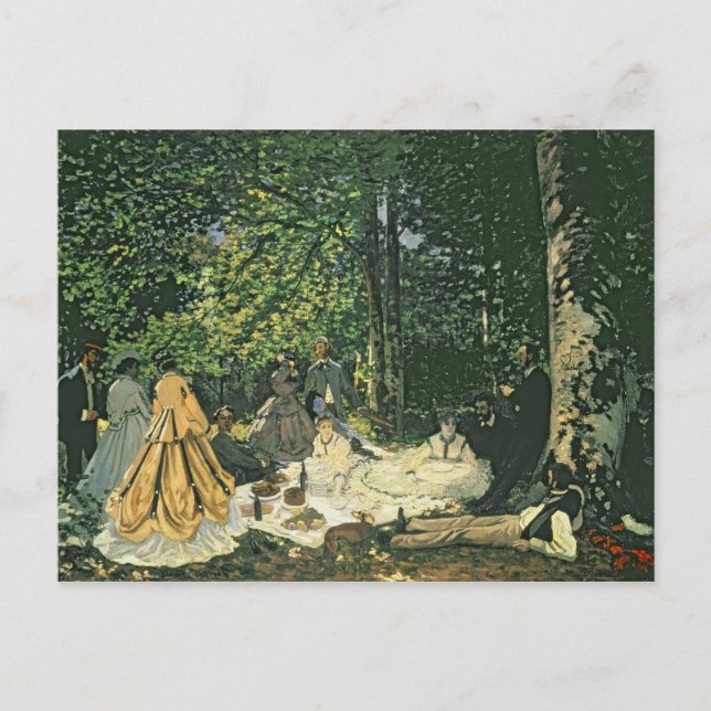 Claude Monet | Le Dejeuner sur l'Herbe, 1865-1866 Postkarte (Vorderseite)