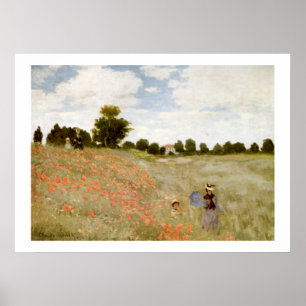 Claude Monet - Les Coquelicots ein Argenteuil Poster