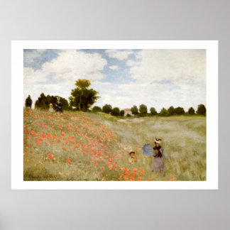 Claude Monet - Les Coquelicots - ein Argentinier Poster