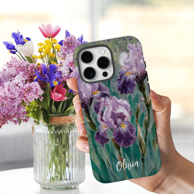 Claude Monet Lila Iris Blume, Personalisiert Case-Mate iPhone Hülle (Von Creator hochgeladen)