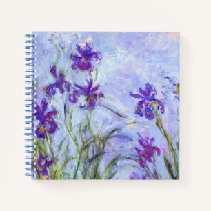 Claude Monet - Lila Schwertlilien / Iris Mauves Notizbuch