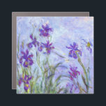 Claude Monet - Lilac Irises / Iris Mauves Auto Magnet<br><div class="desc">Lilac Irises / Iris Mauves - Claude Monet,  1914-1917</div>
