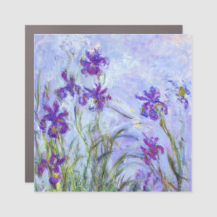 Claude Monet - Lilac Irises / Iris Mauves Auto Magnet