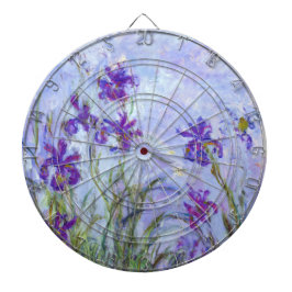 Claude Monet - Lilac Irises / Iris Mauves Dartscheibe