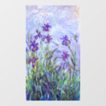 Claude Monet - Lilac Irises / Iris Mauves Fensteraufkleber<br><div class="desc">Lilac Irises / Iris Mauves - Claude Monet,  1914-1917</div>