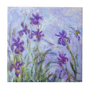 Claude Monet - Lilac Irises / Iris Mauves Fliese