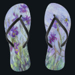 Claude Monet - Lilac Irises / Iris Mauves Flip Flops<br><div class="desc">Lilac Irises / Iris Mauves - Claude Monet,  1914-1917</div>