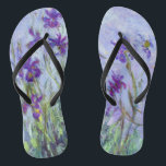 Claude Monet - Lilac Irises / Iris Mauves Flip Flops<br><div class="desc">Lilac Irises / Iris Mauves - Claude Monet,  1914-1917</div>