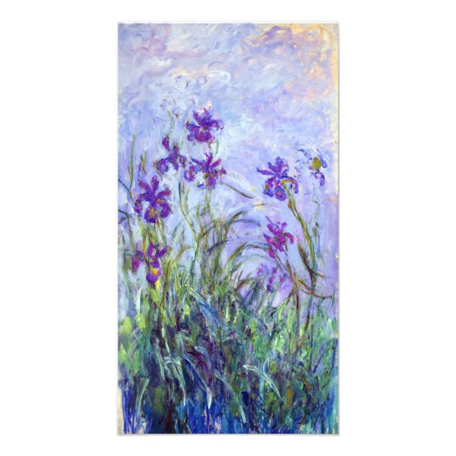 Claude Monet - Lilac Irises / Iris Mauves Fotodruck (Vorne)