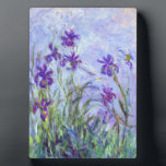 Claude Monet - Lilac Irises / Iris Mauves Fotoplatte<br><div class="desc">Lilac Irises / Iris Mauves - Claude Monet,  1914-1917</div>