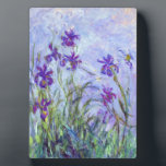 Claude Monet - Lilac Irises / Iris Mauves Fotoplatte<br><div class="desc">Lilac Irises / Iris Mauves - Claude Monet,  1914-1917</div>