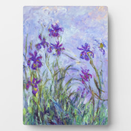 Claude Monet - Lilac Irises / Iris Mauves Fotoplatte