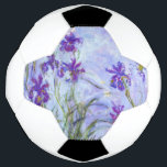 Claude Monet - Lilac Irises / Iris Mauves Fußball<br><div class="desc">Lilac Irises / Iris Mauves - Claude Monet,  1914-1917</div>
