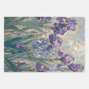 Claude Monet - Lilac Irises / Iris Mauves Geschenkpapier Set
