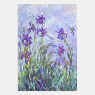Claude Monet - Lilac Irises / Iris Mauves Geschenkpapier Set