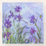 Claude Monet - Lilac Irises / Iris Mauves Glasuntersetzer<br><div class="desc">Lilac Irises / Iris Mauves - Claude Monet,  1914-1917</div>