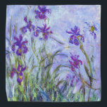 Claude Monet - Lilac Irises / Iris Mauves Halstuch<br><div class="desc">Lilac Irises / Iris Mauves - Claude Monet,  1914-1917</div>