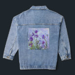 Claude Monet - Lilac Irises / Iris Mauves Jeansjacke<br><div class="desc">Lilac Irises / Iris Mauves - Claude Monet,  1914-1917</div>