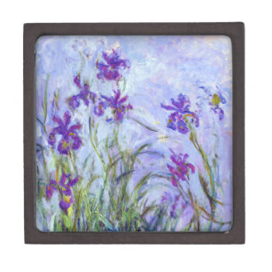 Claude Monet - Lilac Irises / Iris Mauves Kiste