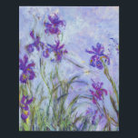 Claude Monet - Lilac Irises / Iris Mauves Künstlicher Leinwanddruck<br><div class="desc">Lilac Irises / Iris Mauves - Claude Monet,  1914-1917</div>