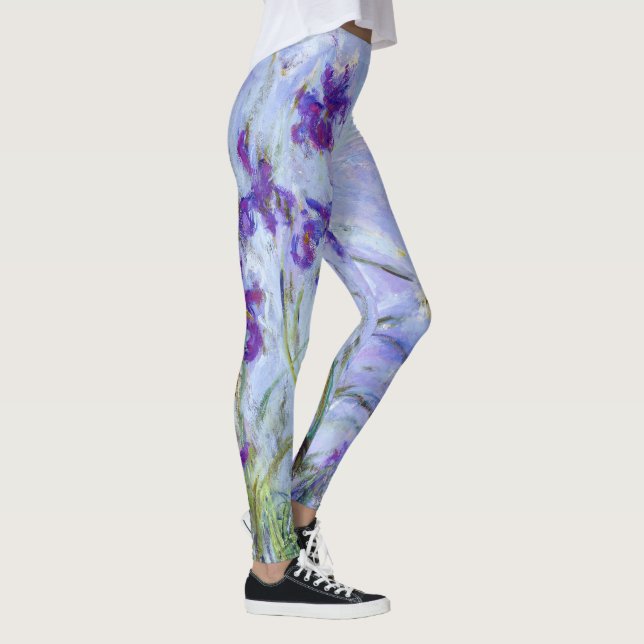 Claude Monet - Lilac Irises / Iris Mauves Leggings (Rechts)