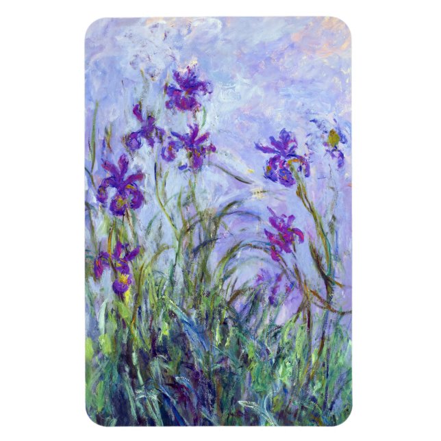Claude Monet - Lilac Irises / Iris Mauves Magnet (Vertikal)