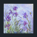 Claude Monet - Lilac Irises / Iris Mauves Magnet<br><div class="desc">Lilac Irises / Iris Mauves - Claude Monet,  1914-1917</div>