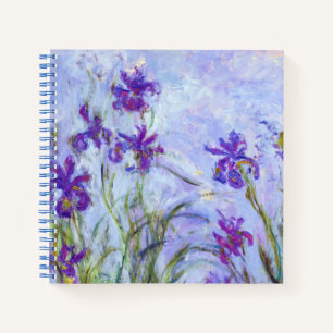 Claude Monet - Lilac Irises / Iris Mauves Notizbuch