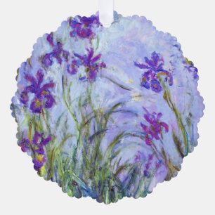 Claude Monet - Lilac Irises / Iris Mauves Ornament Karte