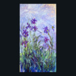 Claude Monet - Lilac Irises / Iris Mauves Poster<br><div class="desc">Lilac Irises / Iris Mauves - Claude Monet,  1914-1917</div>
