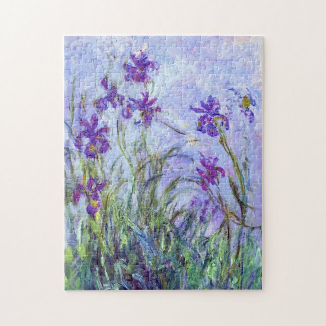 Claude Monet - Lilac Irises / Iris Mauves Puzzle (Vertikal)