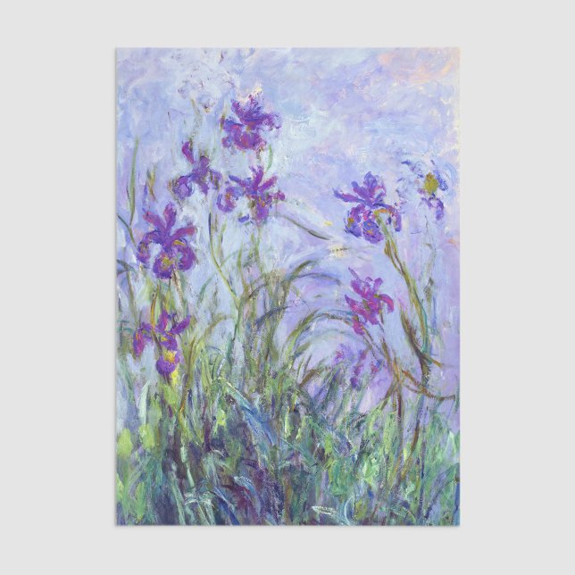 Claude Monet - Lilac Irises / Iris Mauves Seidenpapier (Von Creator hochgeladen)