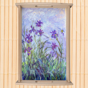 Claude Monet - Lilac Irises / Iris Mauves Serviertablett