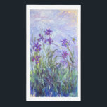 Claude Monet - Lilac Irises / Iris Mauves Serviette<br><div class="desc">Lilac Irises / Iris Mauves - Claude Monet,  1914-1917</div>