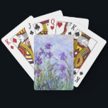 Claude Monet - Lilac Irises / Iris Mauves Spielkarten<br><div class="desc">Lilac Irises / Iris Mauves - Claude Monet,  1914-1917</div>