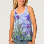 Claude Monet - Lilac Irises / Iris Mauves Tanktop<br><div class="desc">Lilac Irises / Iris Mauves - Claude Monet,  1914-1917</div>