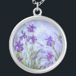Claude Monet - Lilac Irises / Iris Mauves Versilberte Kette<br><div class="desc">Lilac Irises / Iris Mauves - Claude Monet,  1914-1917</div>