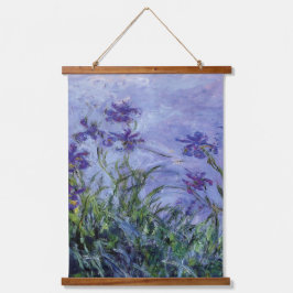 Claude Monet Lilac Irises Wandteppich Mit Holzrahmen