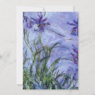 Claude Monet - Lilafarbene Schwertlilien Mauves 19 Einladung