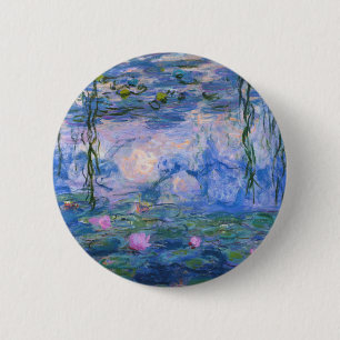 Claude Monet - Lilies Button