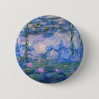 Claude Monet - Lilies Button