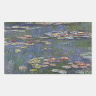 Claude Monet - Lilies Rechteckiger Aufkleber